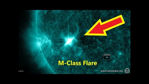 M- class flare erupts facing Earth