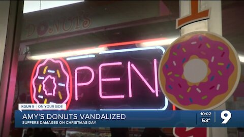 Amy's Donuts in Tucson vandalized on Christmas Day