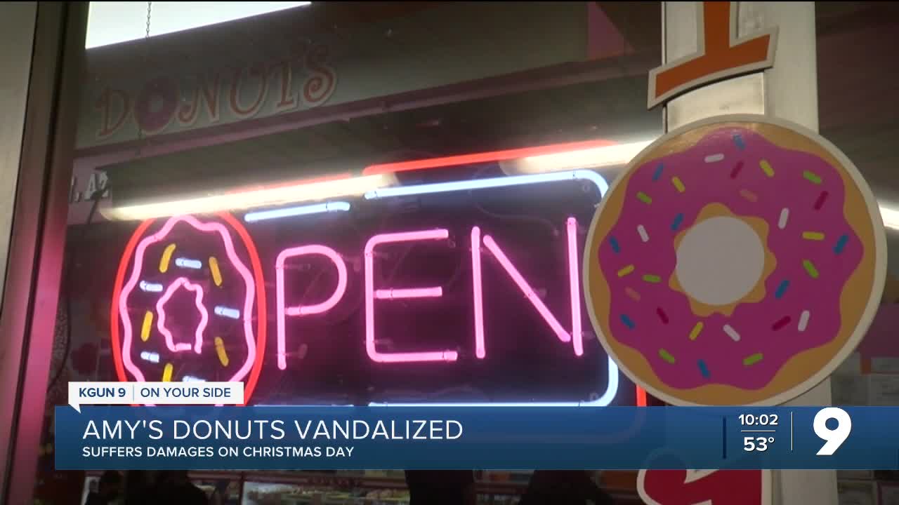 Amy's Donuts in Tucson vandalized on Christmas Day