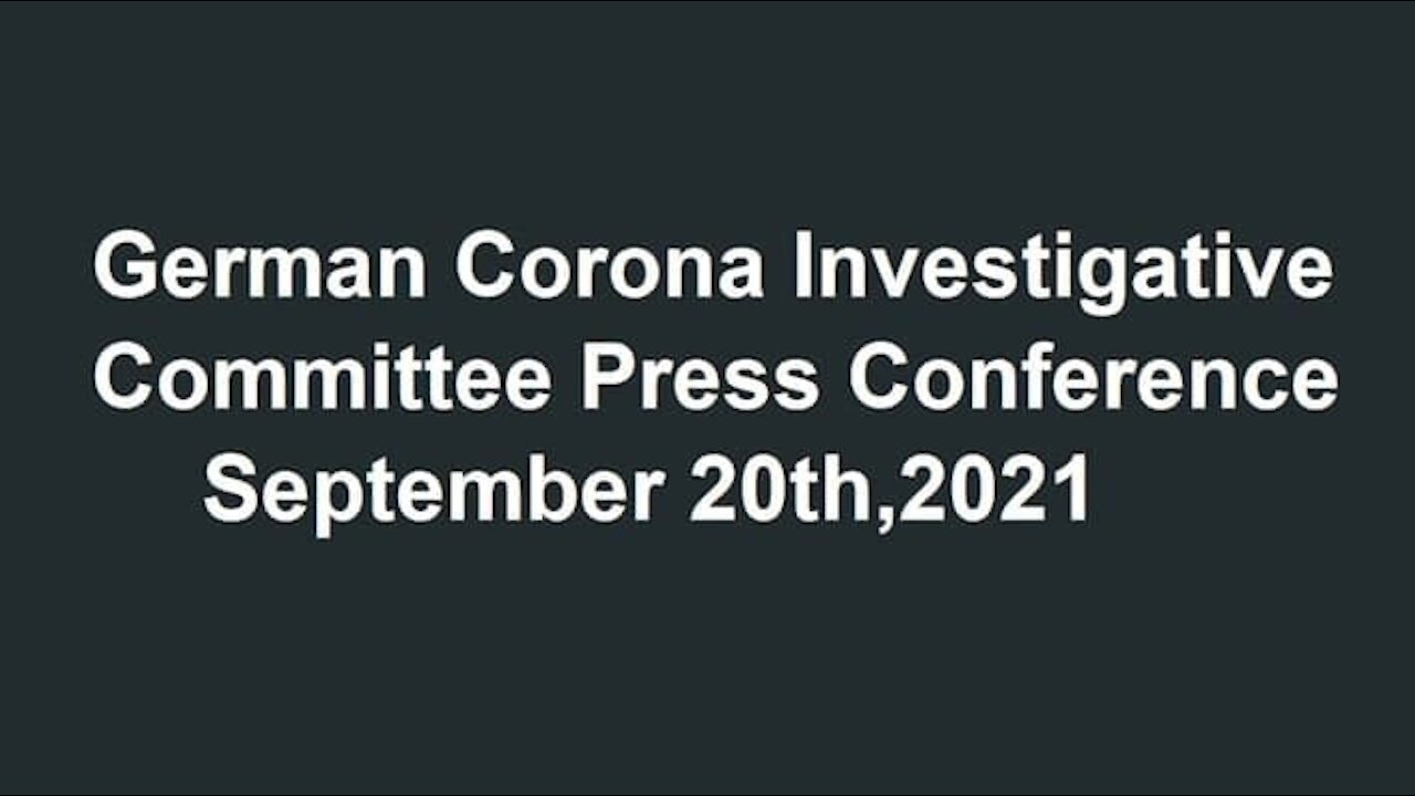 PLEASE SHARE! German Corona Committee conference on Sept. 20, 2021 (English sub/English dub)