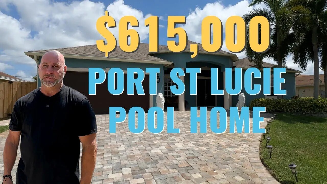 Inside A $615,000 Awesome Family Pool Home in Port St Lucie With No HOA