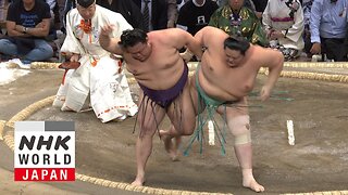 Bout of the Day: Day 8 of the November 2024 GRAND SUMO Tournament - NHK WORLD-JAPAN