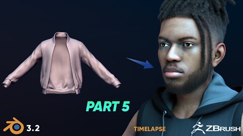 Adam | 3d realistic Character for animation | Part 5 | projection and clean up| ZBrush | Blender