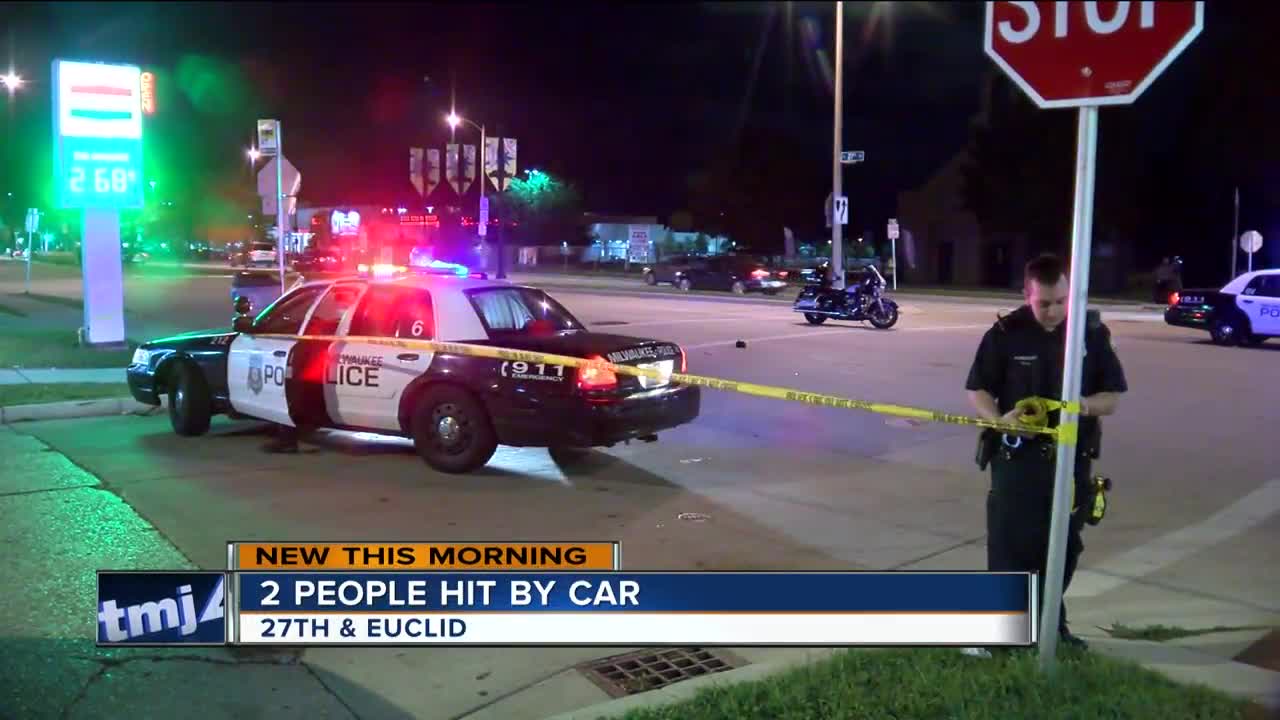 Milwaukee Police: 2 injured after being struck by car