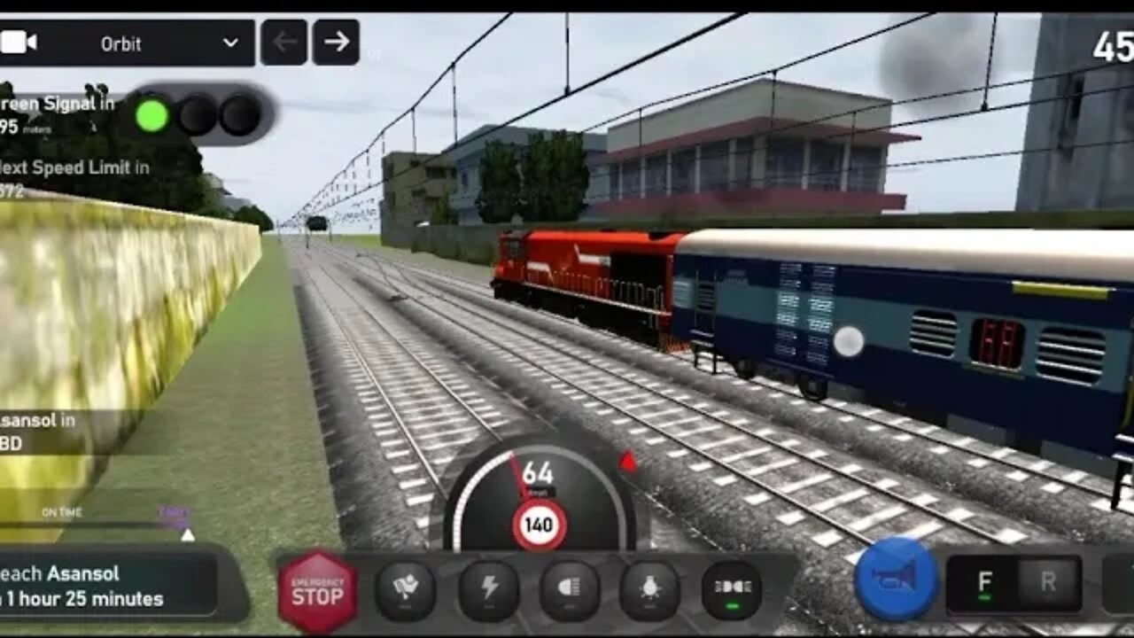 Chennai to Asansol Indian Train Travel Simulation