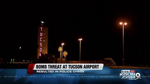 Man claims to have bomb in his car after driving onto Tucson International Airport airfield