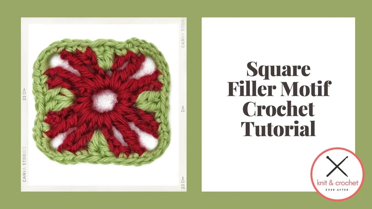 Left Hand Motif of the Month March 2015: Square Filler Motif Crochet Tutorial