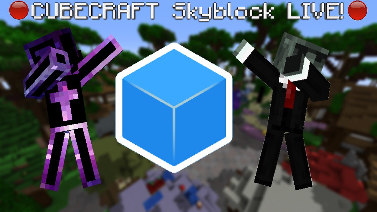 Playing Cubecraft Skyblock On Minecraft