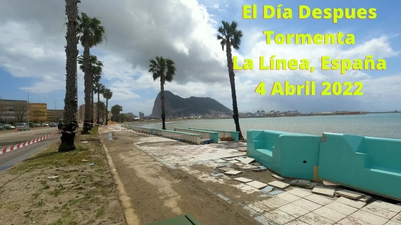 El dia Después el Temporal, La Linea de la Concepcíon, España PASEO MARITIMO