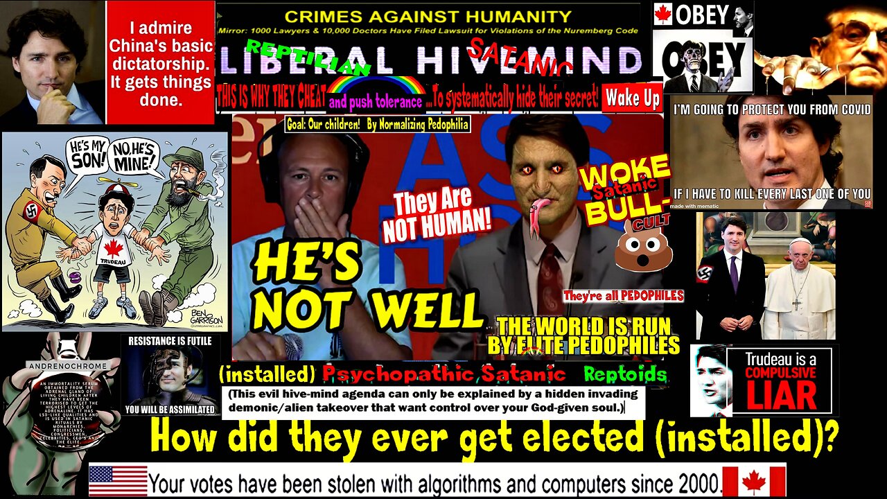 Trudeau Humiliates Himself LIVE On Stage Confirming He's Not Well (nor is he human!) compilation