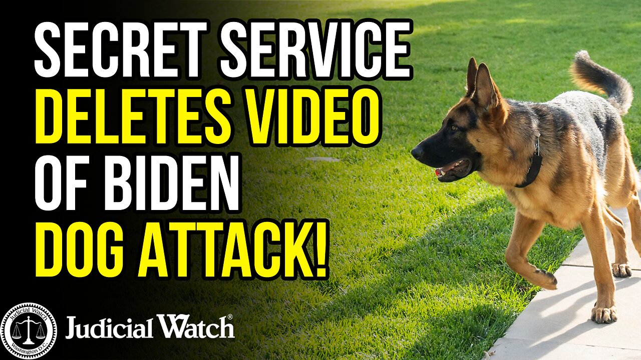 Secret Service DELETES Video of Biden Dog Attack!