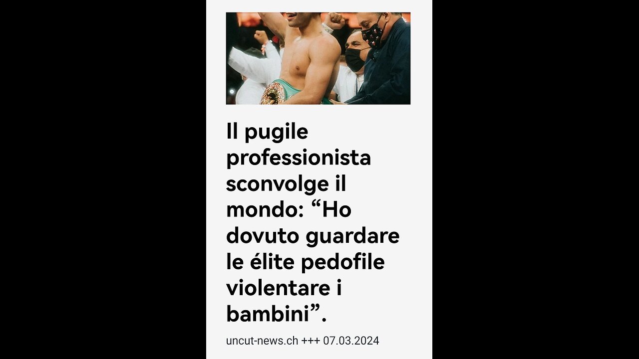 PEDOFILIA - RYAN GARCIA, PUGILE PROFESSIONISTA SCONVOLGE IL MONDO: <<Ho dovuto guardare le élite pedofile violentare i bambini>> (7 Marzo 2024)