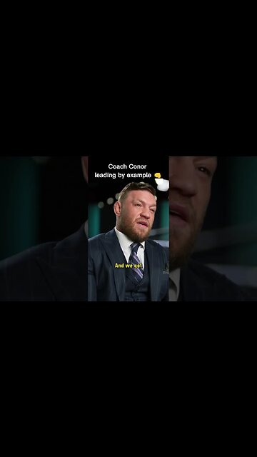 Coach Conor McGregor Leading🧔🏻🧔🏻🧔🏻