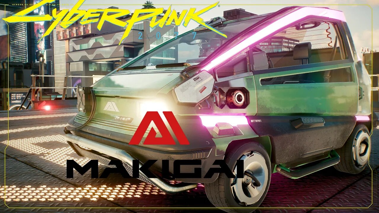 Cyberpunk 2077 Flying car Makigai Maimai P126 RTX 3080 4k