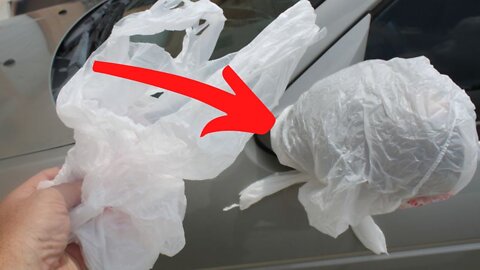 Always Place A Bag On Your Car Mirror When Traveling Alone, Here’s Why !