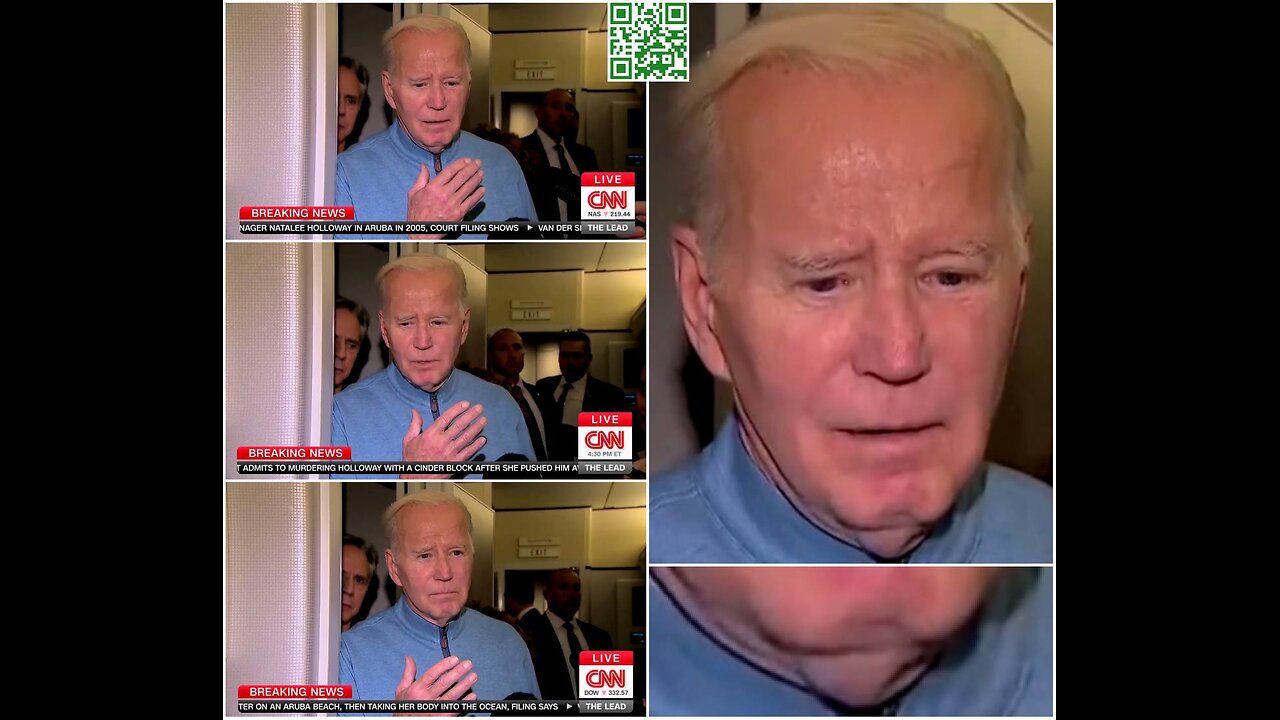 Joe Biden On CNN with Dog Testicle Stylized Chin Hyperflesh Skinmask