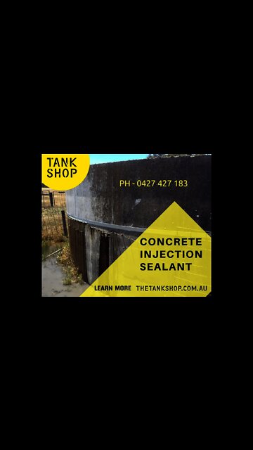 BUNYIP NORTH - Water tank leaking water concrete