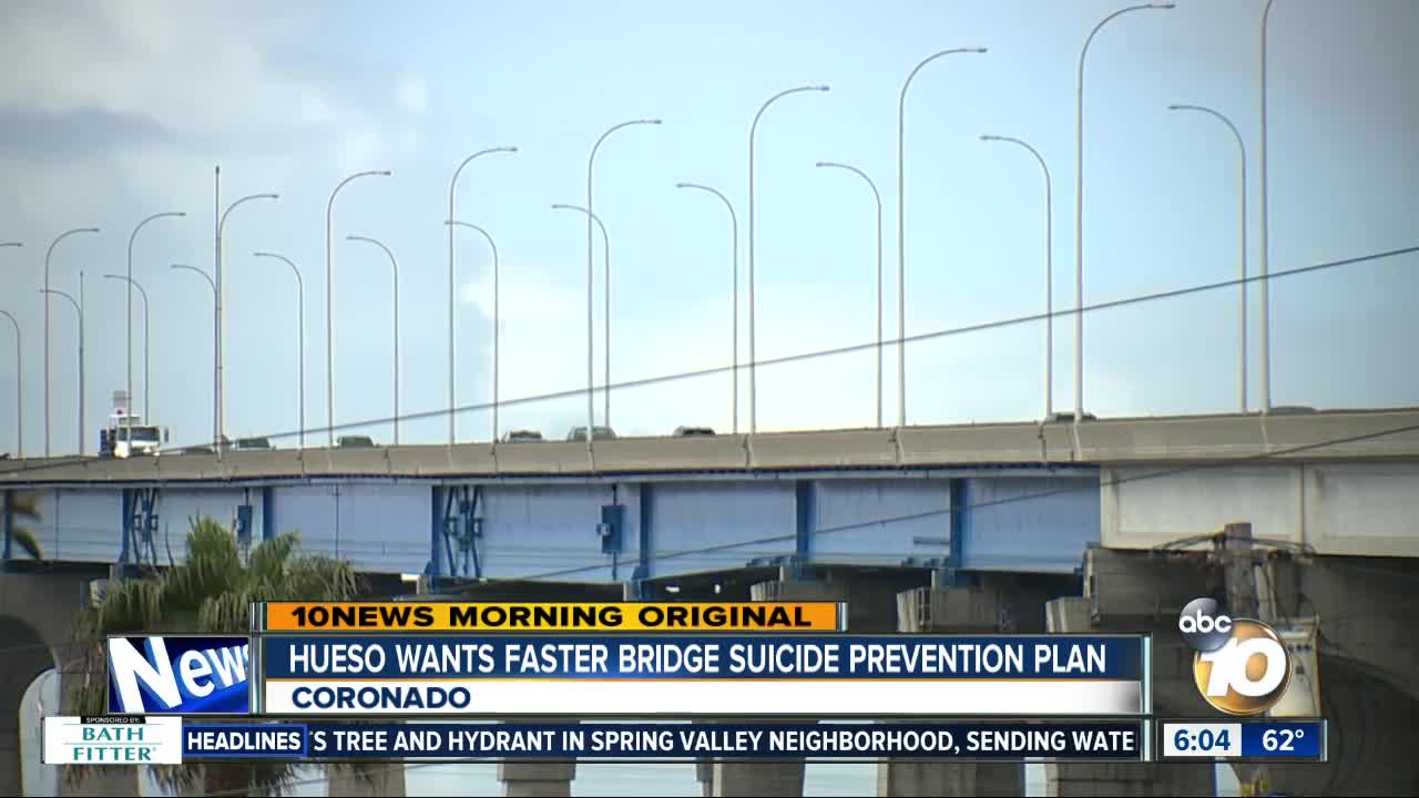 Senator's bill would speed up Coronado Bridge suicide prevention project