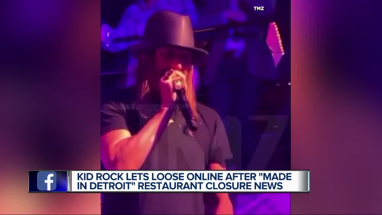 Kid Rock responds after Made in Detroit restaurant closing