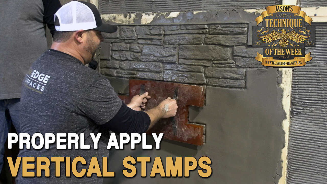 Properly Apply Vertical Concrete Stamps!