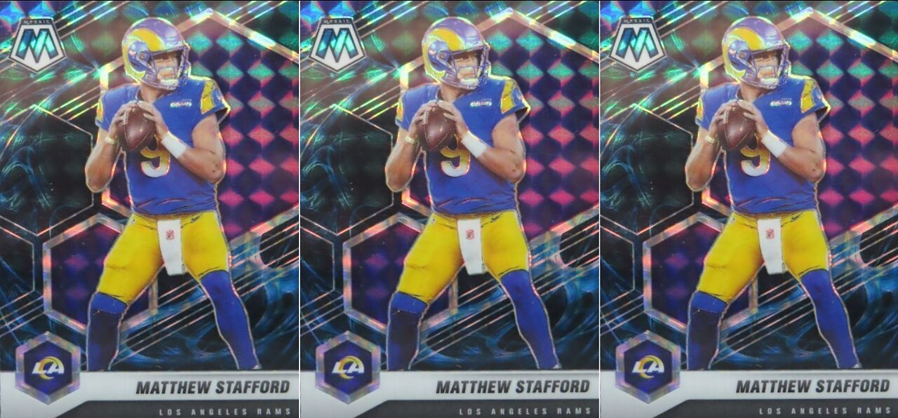 RumblenBreaks: Matthew Stafford Mosaic Genesis Giveaway 09/18/2022 Winner Live Stream Results