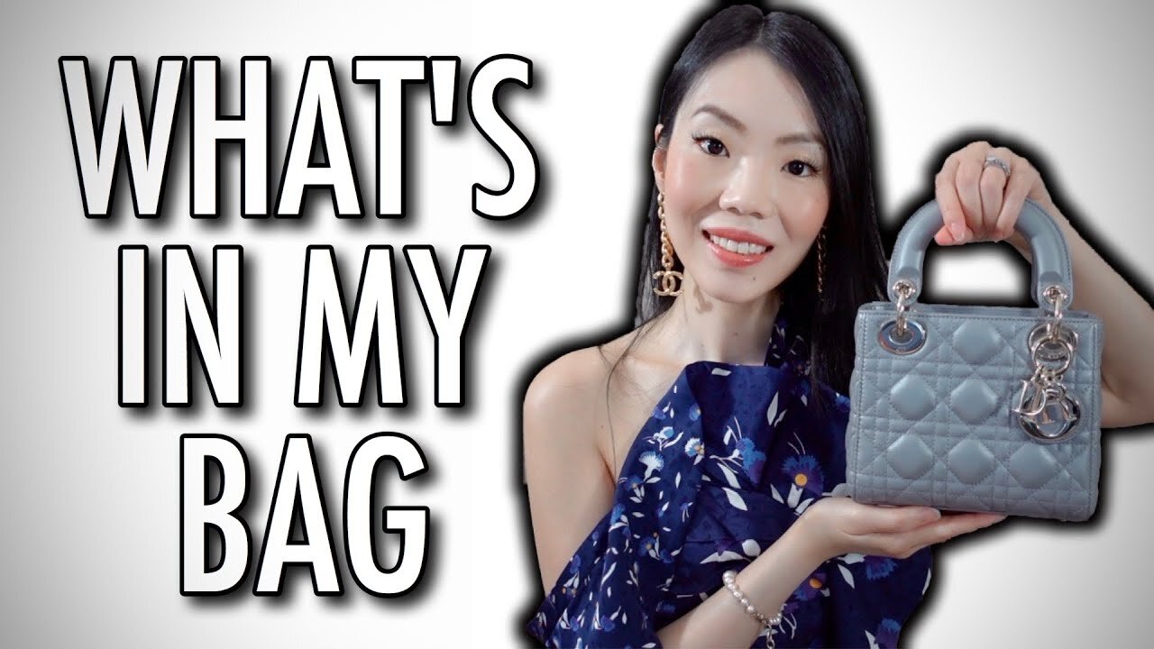 LADY DIOR MINI What Fits in my Bag | FashionablyAMY