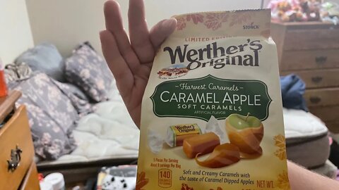 Food review-Werther’s original harvest caramel caramel apple soft caramel review￼￼