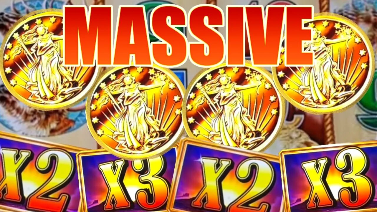174X JACKPOT on BUFFALO GOLD HIGH LIMIT SLOT MACHINE! HUGE WIN on a $30 BET
