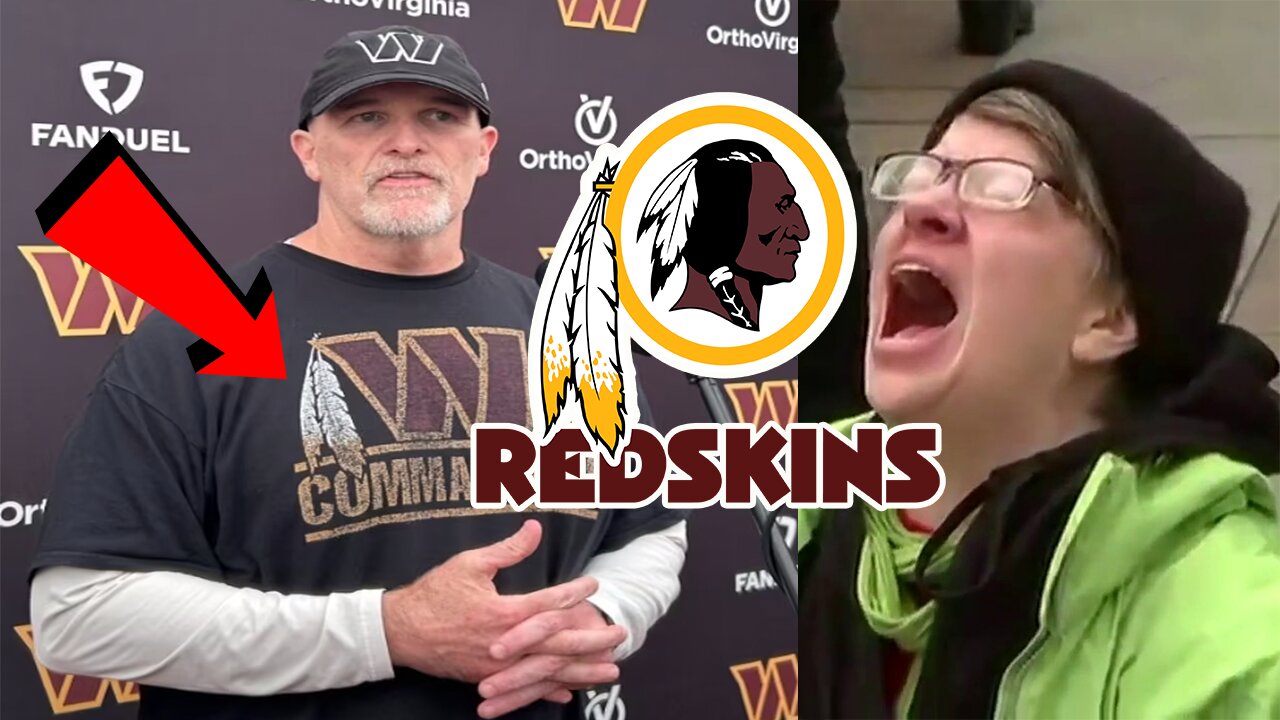 WOKE Media in FULL PANIC as Washington Head Coach Dan Quinn wears shirt referencing REDSKINS!