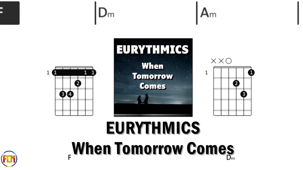 EURYTHMICS When Tomorrow Comes FCN GUITAR CHORDS & LYRICS