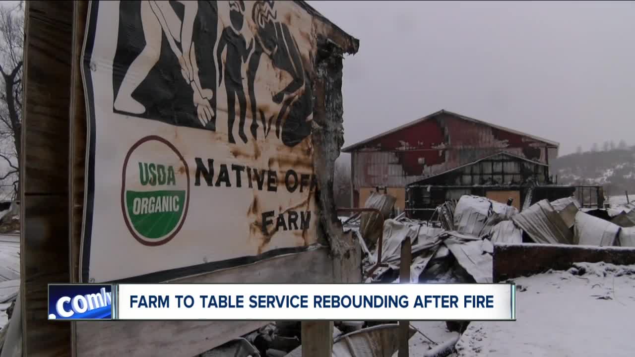 Farm-to-table business burns, community rallies around them