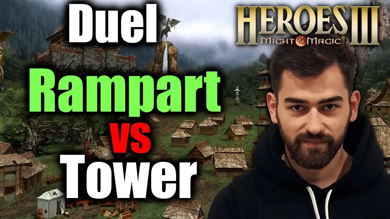 Rampart vs Tower | Gluhammer Heroes HotA 3 Multiplayer PL