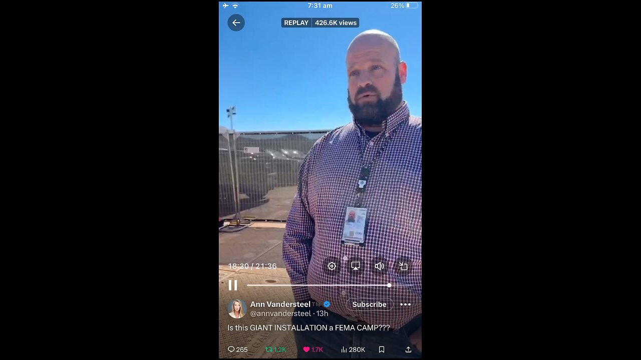 New FEMA camps for first responders etc built : Ann Vendersteel