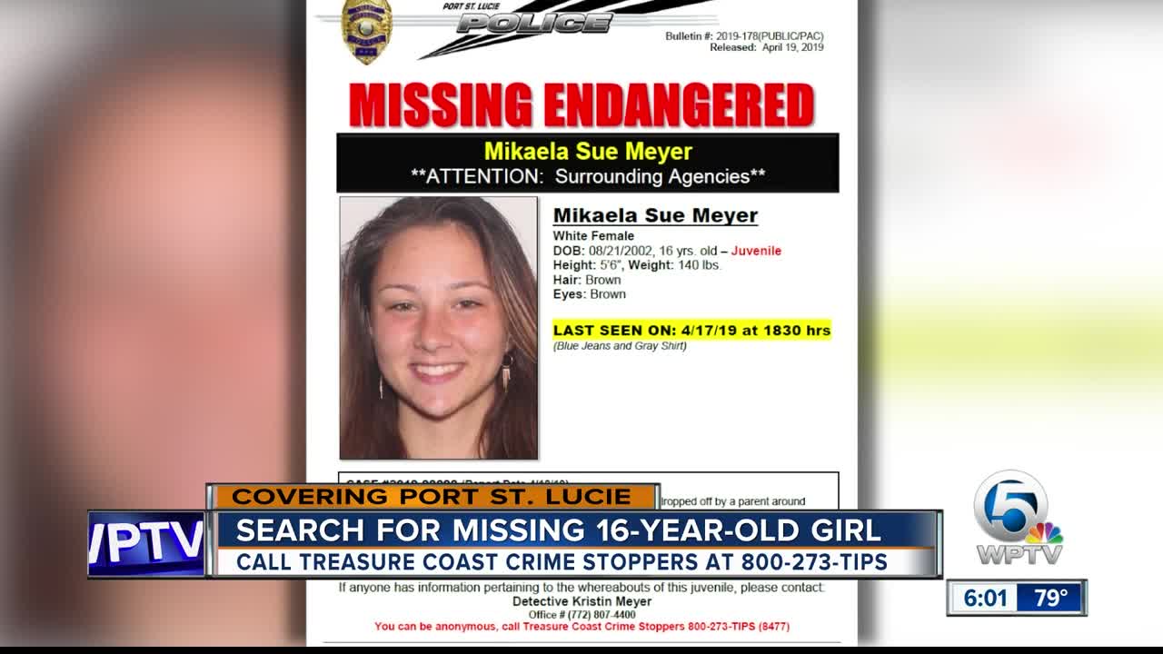 16-year old girl missing from Port St. Lucie
