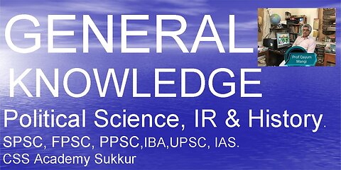 General Knowledge of Political Science of World