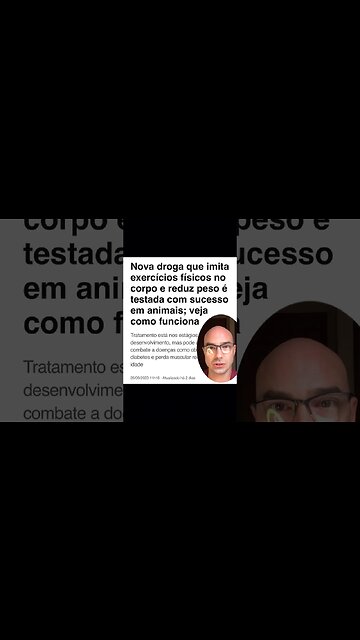 Reagindo á notícia sobre droga que imita exercícios físicos #shorts