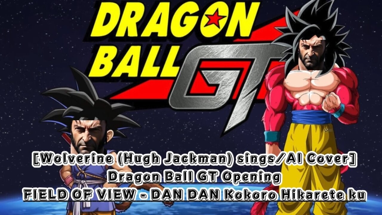 [Wolverine sings/AI Cover] Dragon Ball GT Opening FIELD OF VIEW - DAN DAN Kokoro Hikarete ku