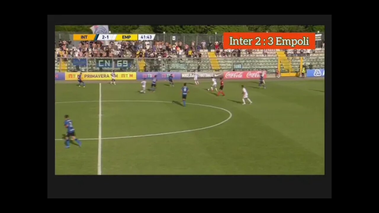 Inter mila 2 - 3 Empoli ( Semi finals)