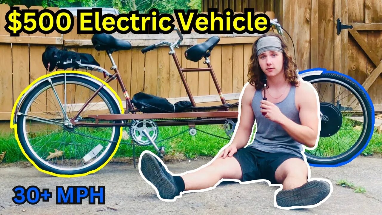 The Ultimate City Vehicle Under $500! | Electric Tandem Bike