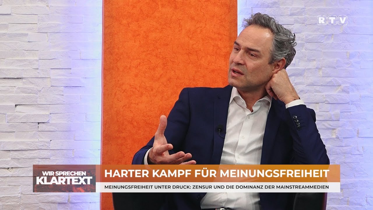 Harter Kampf für Meinungsfreiheit: Dr. Daniele Ganser zu Gast bei "Wir sprechen Klartext"@RTV