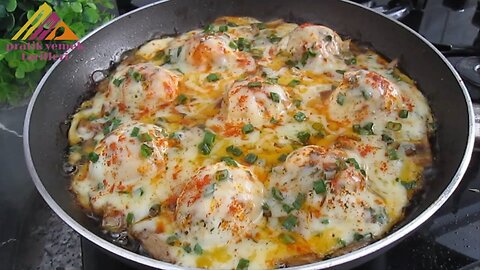 I have never eaten such delicious eggs! Simple and easy breakfast! Quick Recipe.