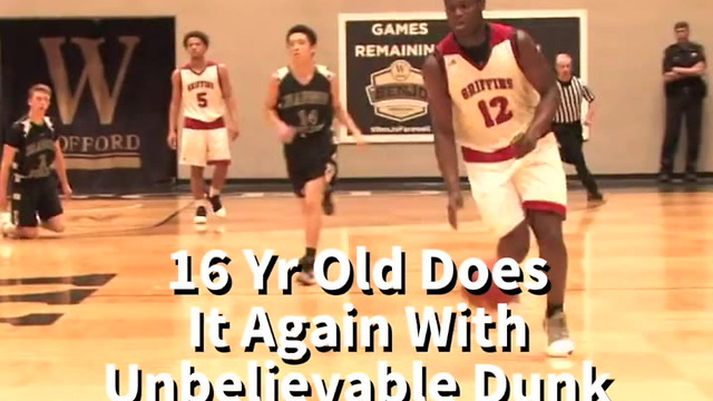 16 Yr Old Does It Again With Unbelievable Dunk