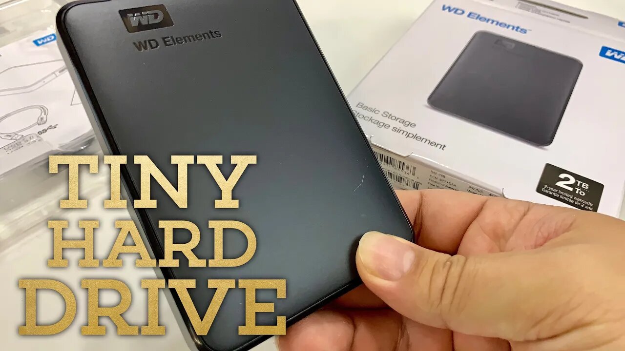 WD 2TB Elements Portable External USB Hard Drive Unboxing