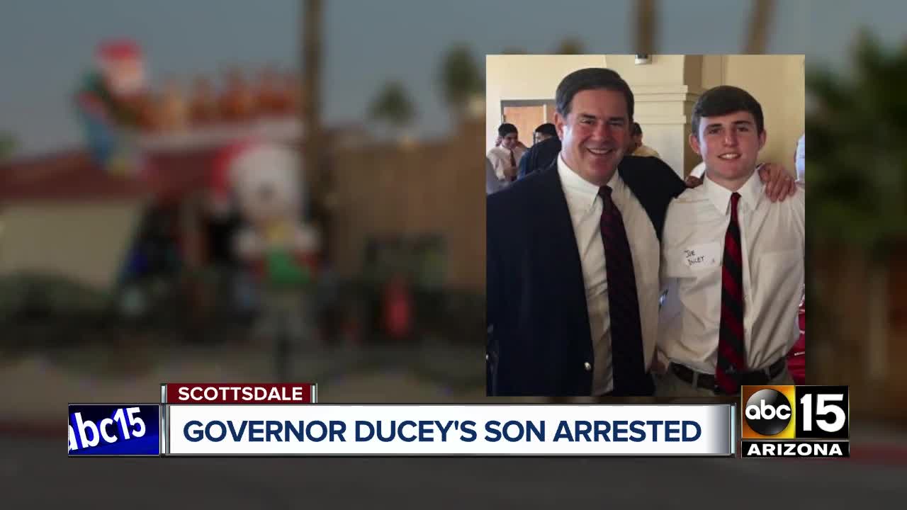Governor Ducey's son arrested for using fake ID