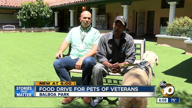 Food drive for pets of veterans