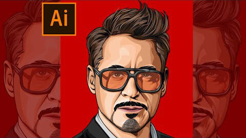 Robert Downey Jr. _Vector Art | Vector Portrait | Vexel Art( Speed Art) | Adobe Illustrator CC