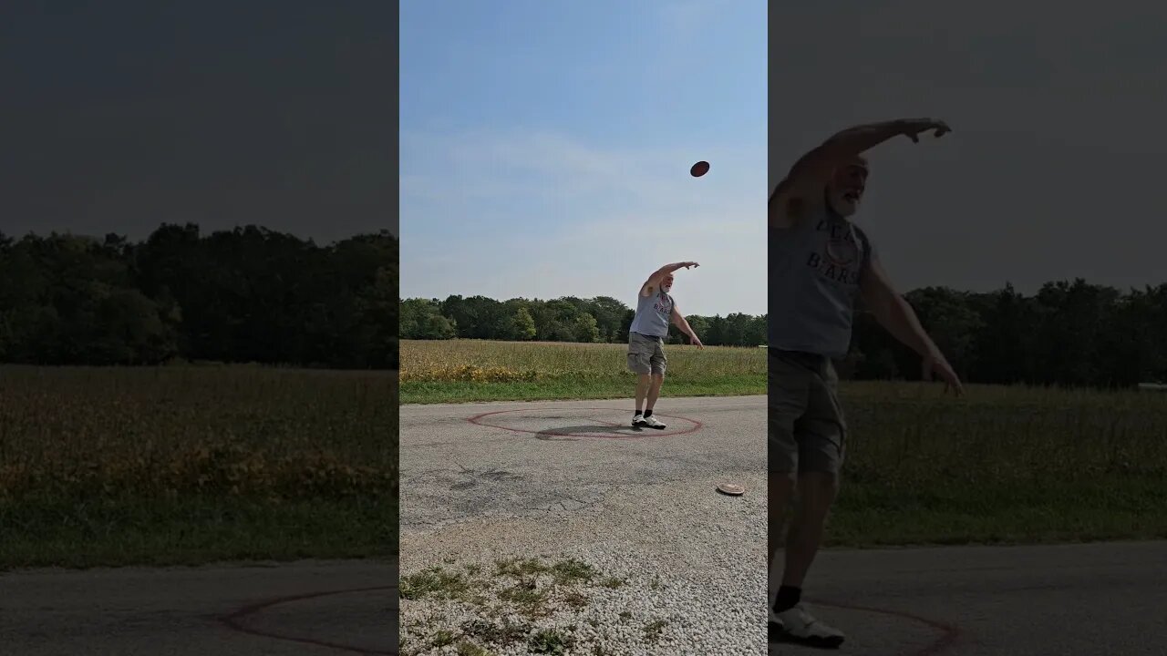 Discus Throw practice, 3rd set