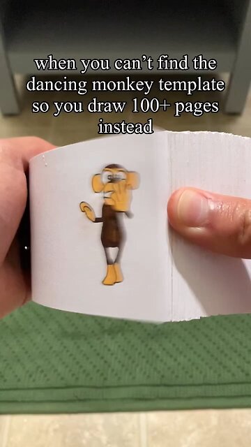 Monkey Dancing Flip Book