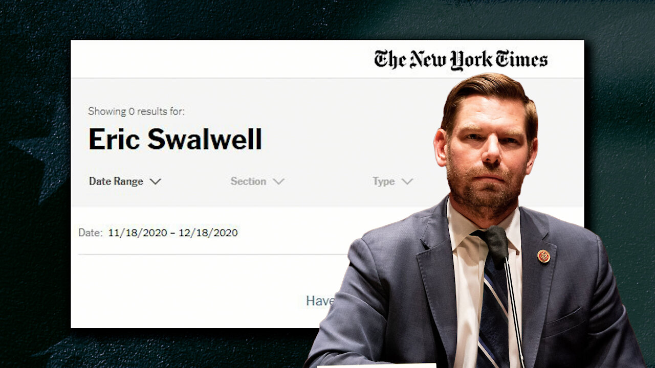 New York Times Still Hasn't Covered The Eric Swalwell/China Story, AOC Defends Sex Work In Odd Tweet