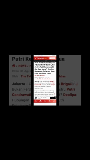 #breakingnews #tvonenews Otak pembunuhan #brigadirj bukan #sambo ?